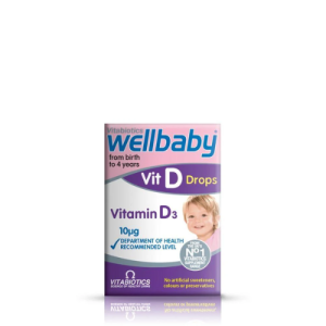 Wellbaby Vitamin D Drops 30ml – Vitamin D3 Supplement for Infants & Toddlers (Birth to 4 Years)
