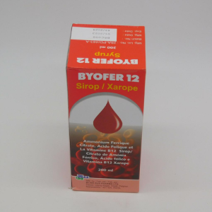BYOFER 12 Syrup 200ml – Iron, Folic Acid & Vitamin B12 for Blood Health | Neolite Pharmaceuticals