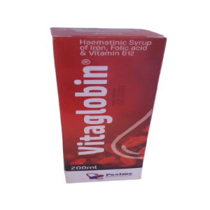 Vitaglobin Syrup 200ml – Iron, Folic Acid & Vitamin B12 for Blood Health