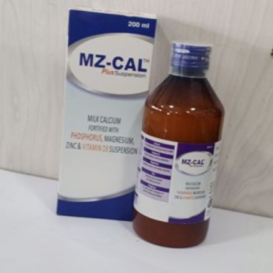 MZ-CAL Plus Suspension 200ml – Milk Calcium with Vitamin D3, Zinc & Magnesium