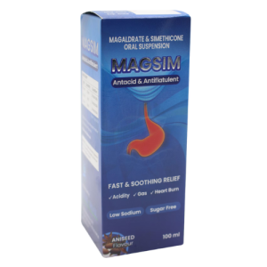 MAGSIM Oral Suspension – Fast Relief from Acidity, Gas & Heartburn 100ml Sugar-Free Antacid