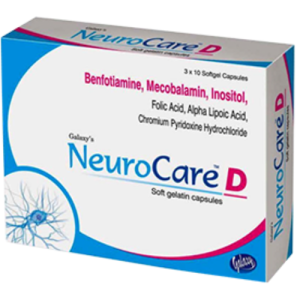 NeuroCare D Softgel Capsules – Advanced Nerve Health Formula with Benfotiamine, Mecobalamin & Alpha Lipoic Acid