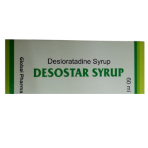 DESOSTAR Syrup – Desloratadine 60ml | Non-Drowsy Allergy Relief for Rhinitis & Urticaria
