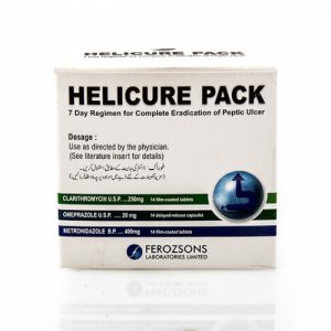 Helicure Pack – 7-Day Triple Therapy for Complete Peptic Ulcer Eradication