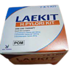 Laekit H. Pylori Kit – 7-Day Triple Therapy for Peptic Ulcer & H. pylori Eradication