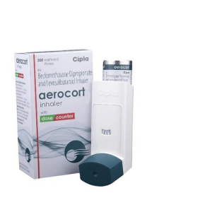 Aerocort Inhaler – Beclomethasone & Levosalbutamol | 200 Metered Doses with Dose Counter