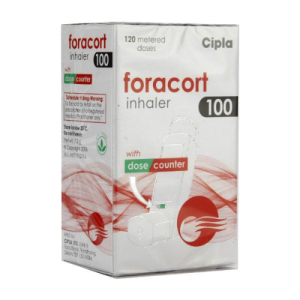 Foracort Inhaler 100mcg – Budesonide & Formoterol | 120 Metered Doses with Dose Counter