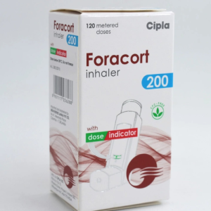 Foracort Inhaler 200mcg – Budesonide & Formoterol | 120 Metered Doses with Dose Indicator