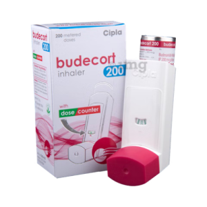 Budecort 200 Inhaler – Budesonide 200mcg | 200 Metered Doses with Dose Counter