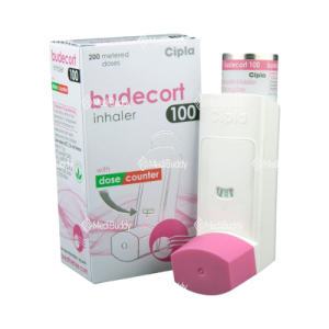 Budecort 100 Inhaler – Budesonide 100mcg | 200 Metered Doses with Dose Counter