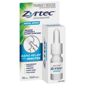 Zycet Levocabastine Nasal Spray – Fast Allergy Relief | 100 Sprays – Non-Drowsy Formula