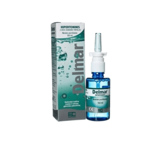 Delmar Hipertoninis Nasal Spray – Hypertonic Sea Water Solution | 50ml – Natural Nasal Cleanser