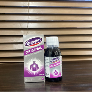 Benylin Original Cough Syrup – Diphenhydramine & Ammonium Chloride | Effective Chest Relief for Ages 6+ – 100ml