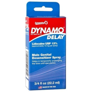 Dynamo Delay Spray – Lidocaine USP 13% | Male Genital Desensitizer for Prolonged Performance – 22.2ml