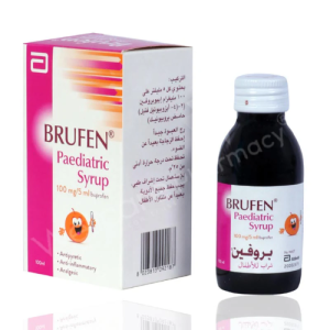 Brufen Paediatric Syrup 100 mg/5 ml – Ibuprofen-Based Pain & Fever Relief for Children