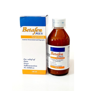 Betafen PLUS Suspension 100 ml – Dual Action Pain, Fever & Inflammation Relief for Children