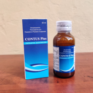 CONTUS Plus Paediatric Suspension 50 ml – Cold, Fever & Allergy Relief for Children
