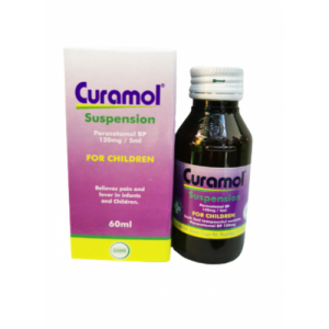 Curamol Suspension 60ml – Paracetamol BP 120mg/5ml for Children | Pain & Fever Relief