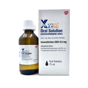 Xyzal Oral Solution 75ml – Levocetirizine 2HCl 0.5mg/mL