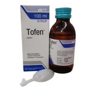 Tofen Syrup 100ml – Ketotifen Fumarate 1mg/5ml | Allergy & Asthma Relief Antihistamine