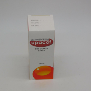 Upacof Dry Cough Syrup 100ml – Dextromethorphan Formula | Non-Drowsy Relief for Persistent Cough