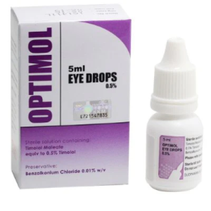 OPTIMOL Eye Drops 5ml – Timolol Maleate 0.5% | Intraocular Pressure Control for Glaucoma & Ocular Hypertension