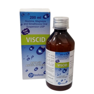 VISCID Gel Sugar-Free Oral Suspension 200ml – Antacid & Antiflatulent for Fast Digestive Relief