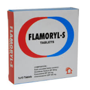 FLAMORYL-S Tablets – Triple Action Relief for Pain, Inflammation & Muscle Spasms