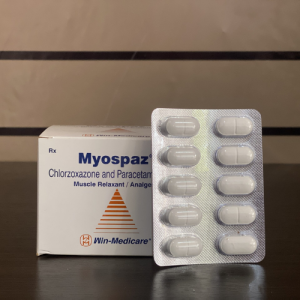 Myospaz Tablets – Dual Action Muscle Relaxant & Pain Reliever