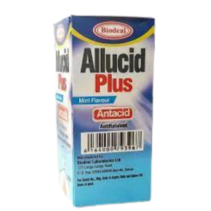 Allucid Plus Antacid Suspension – Mint Flavour | Fast Relief for Heartburn & Indigestion