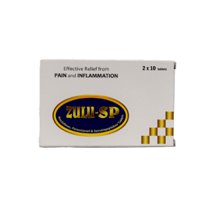ZULU-SP Tablets – Aceclofenac, Paracetamol & Serratiopeptidase for Pain and Inflammation Relief