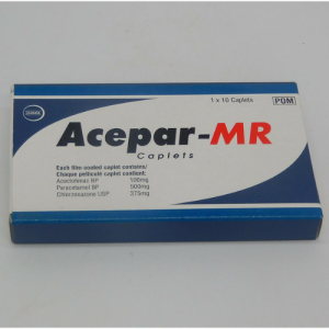 Acepar-MR Caplets – Powerful Pain Relief & Muscle Relaxation with Aceclofenac, Paracetamol & Chlorzoxazone
