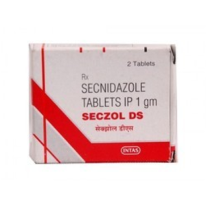 Secnidazole Tablets IP 1gm – Intas | Antiprotozoal Treatment for Amoebiasis & Giardiasis