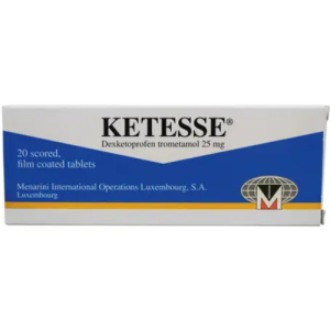KETESSE® Dexketoprofen Trometamol 25mg Tablets – Fast-Acting Pain Relief