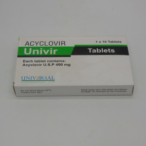 Univir Tablets 400mg – Universal Corporation | Antiviral Treatment for Herpes Infections