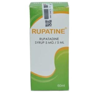 RUPATINE® Rupatadine Syrup 5mg/5ml – 60ml | Non-Sedating Antihistamine for Allergies & Rhinitis
